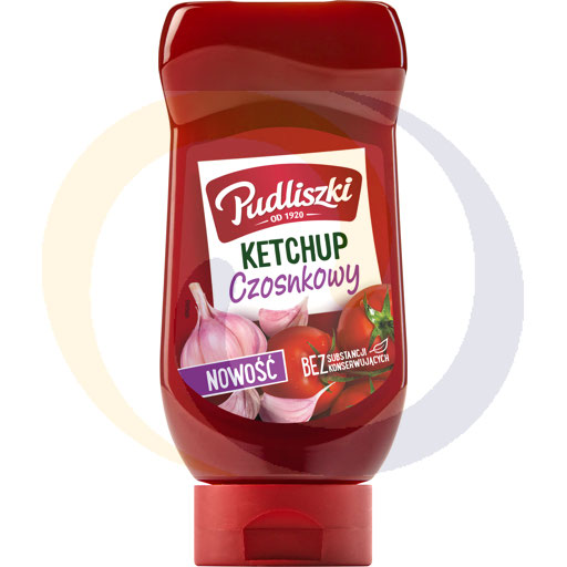 Knoflookketchup 475g/8st Pudliszki