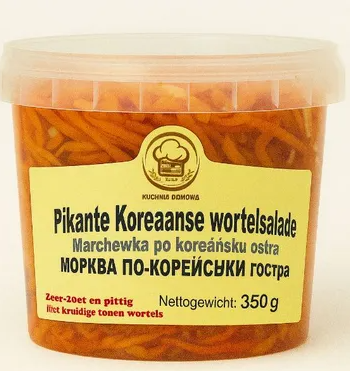Koreaanse wortelsalade pikant zoet-zuur 350g