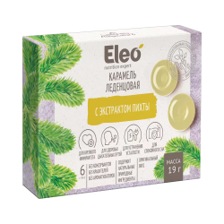 ELEO karamel zuigsnoep met zilversparextract 19g