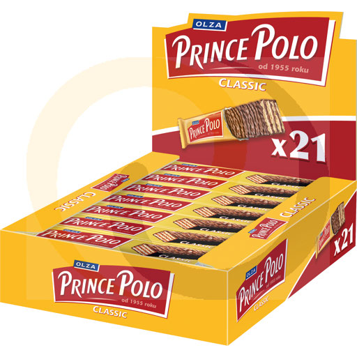 Prince Polo klassieke wafel 17,5g/21stuks Mondelez