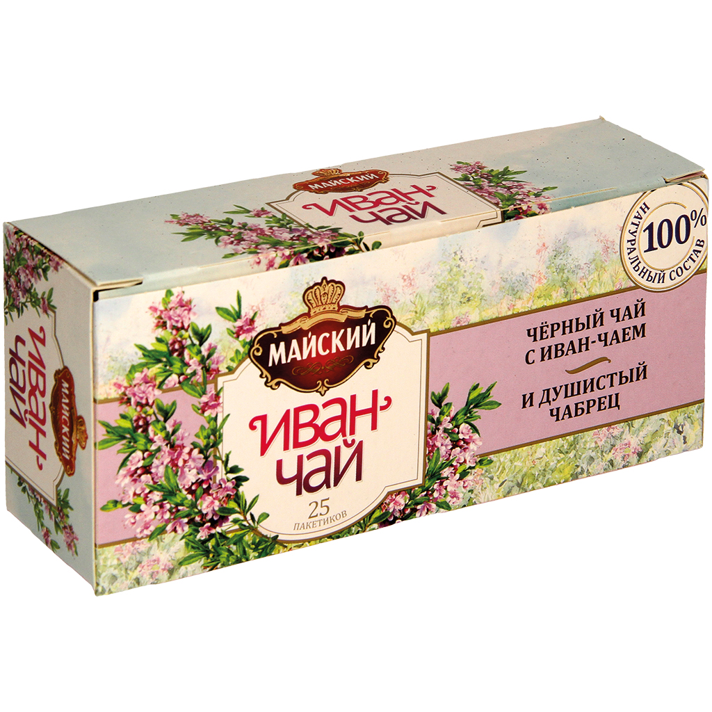 Zwarte thee met kleinbloemige wilgenroosje en tijm