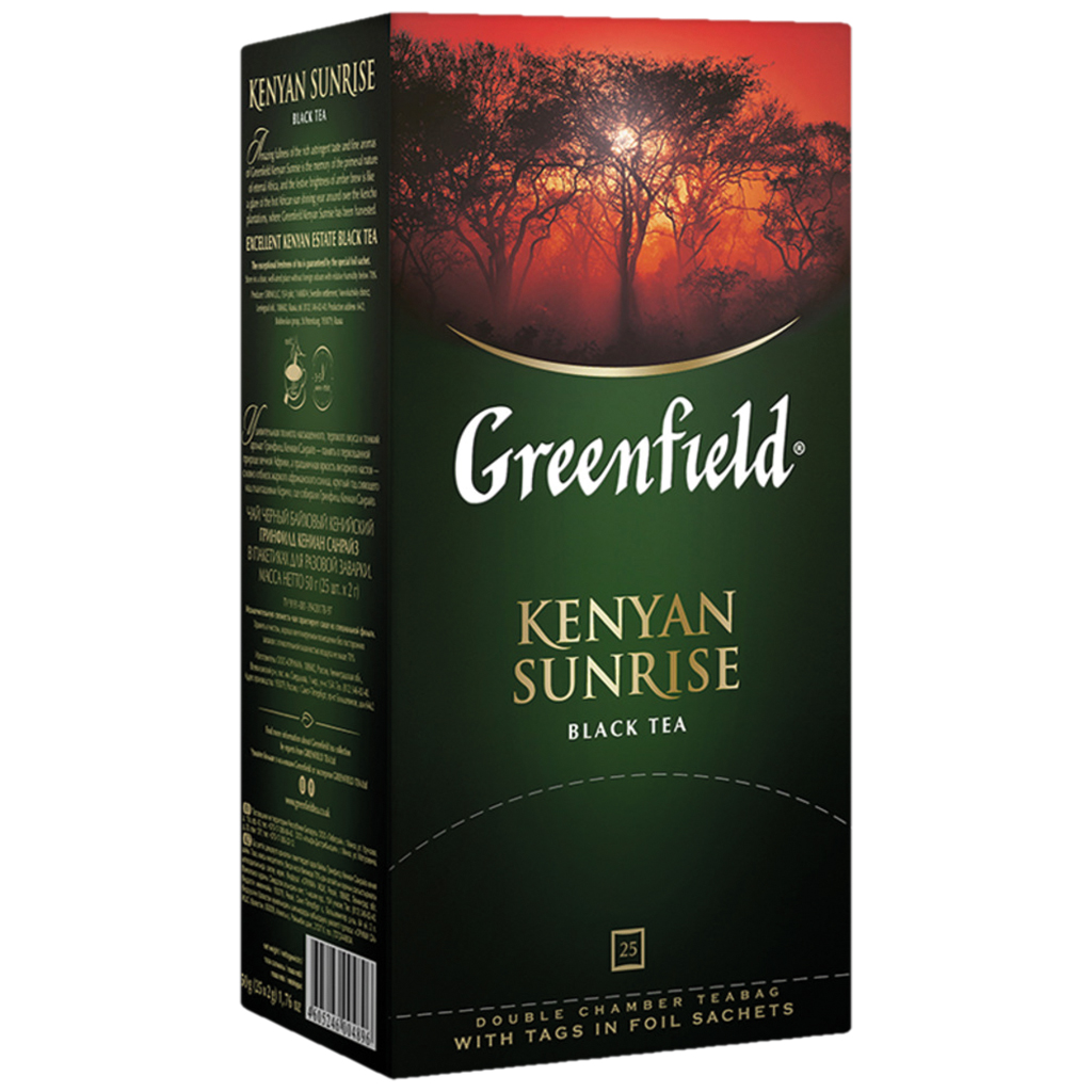 Чай черный "Greenfield Kenyan Sunrise" 25 x 2г