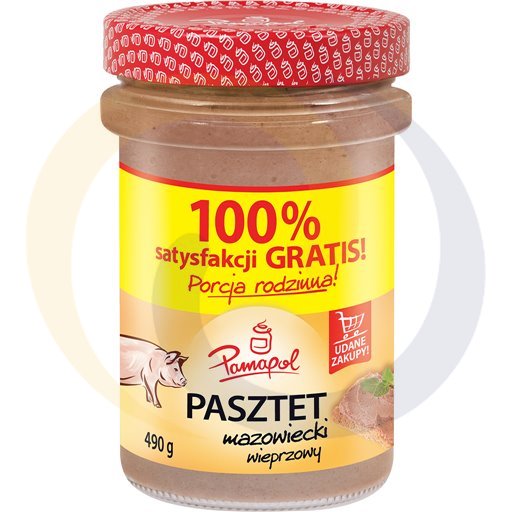 Masoviaans varkenspastei 490g / 4st Pamapol