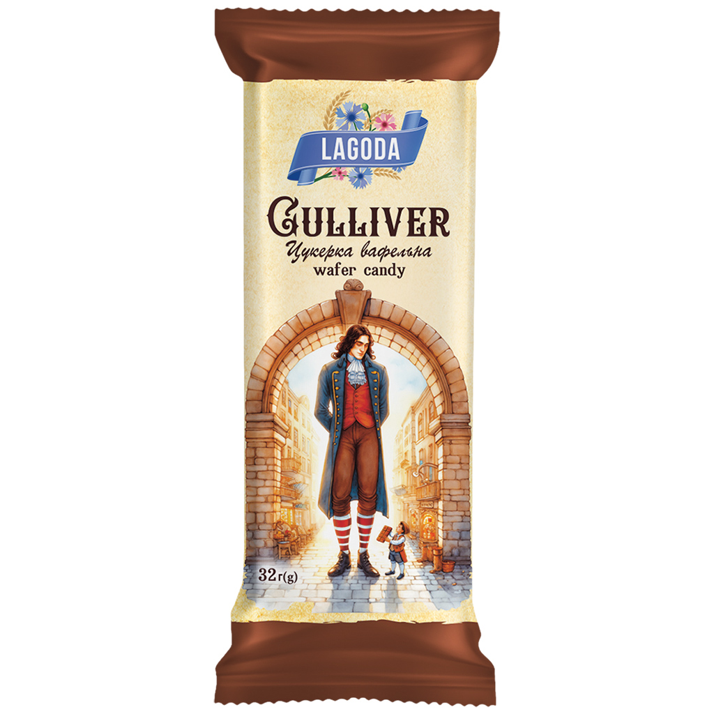 Vulling wafelreep "Gulliver" in cacaohoudende vetglazuur