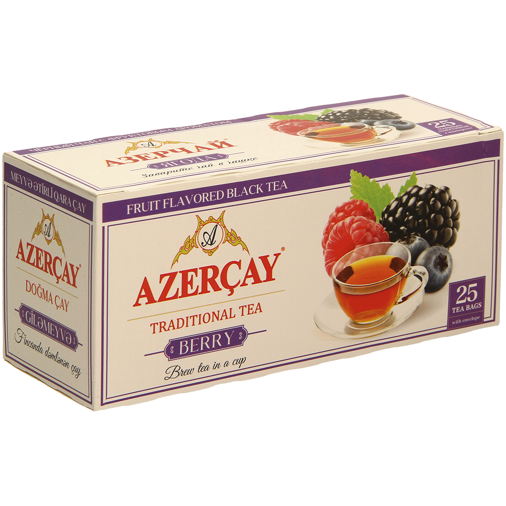 Azercay - Ароматизированный черный чай со вкусом черной смор