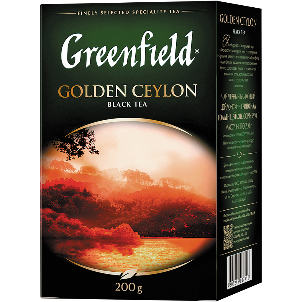 GREENFIELD "Gouden Ceylon" Zwarte Ceylon Thee
