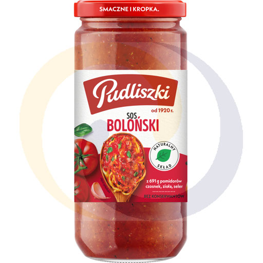 Spaghetti saus bolognese pot 480g/6st Pudliszki