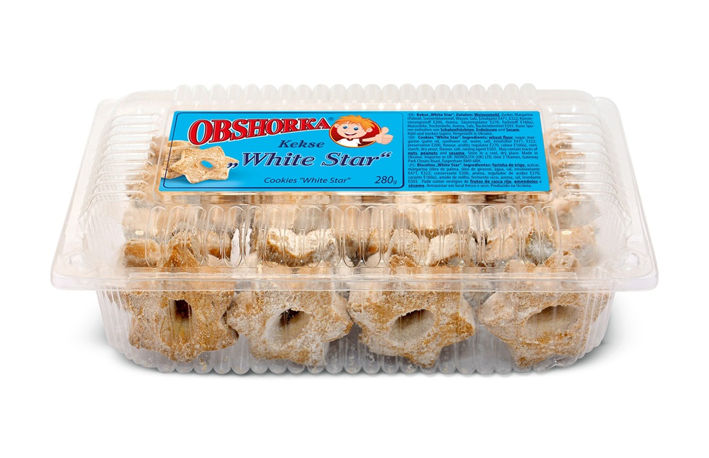 "OBSHORKA" koekjes "Witte Ster"