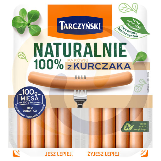 Tarczyński Natuurlijk 100 % Kip Frankfurters 160 g (2 x 80 g