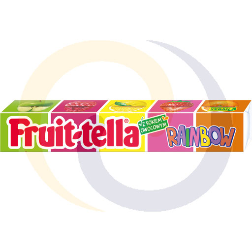 Fruittella Vegan Regenboogdrupels 41g/40st/8dis Van Melle