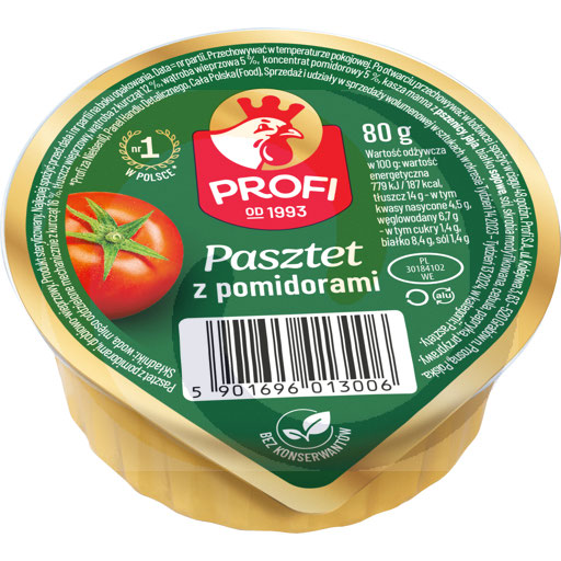 Свиное и куриное паштеты с помидорами 80 г/28 шт Profi
