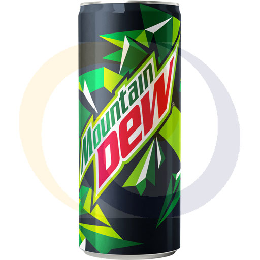 Газированный напиток. Консервированная Mountain Dew 0,33л/24