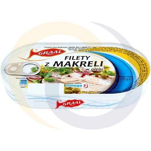 GRAAL Makreelfilets in Olie 170 g