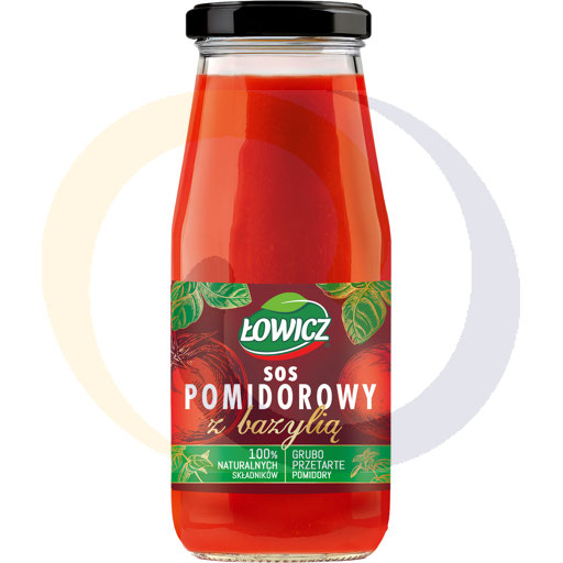 Łowicz Tomatensaus met Basilicum 410g/6st Agros Nova