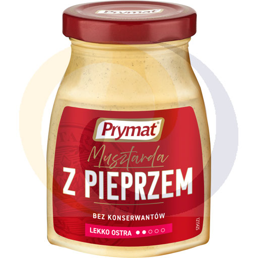 Горчица с черным перцем 185г/9 шт Prymat