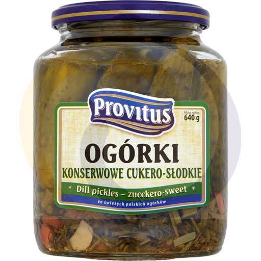 Provitus Dille Augurken Zucckero Zoet 640 g
