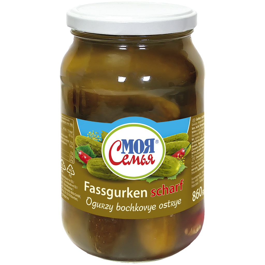 "MOJA SEMJA" Komkommers, zuur gefermenteerd, pittig