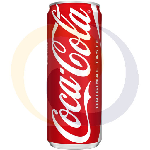 Koolzuurhoudende drank. Coca-Cola blik 0,33l/24 stuks DRS Co