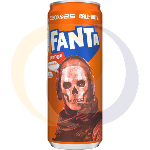 Koolzuurhoudende drank. Fanta Oranje blik 0,33l/24st DRS Coc