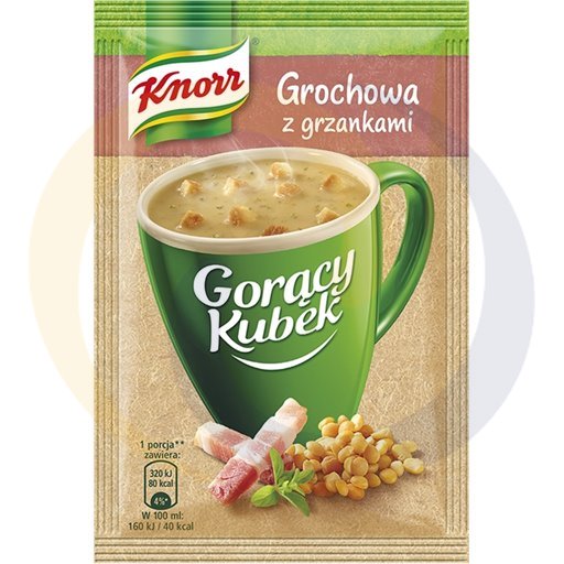 Кнорр Горячий Кубок Горохового Супа с Гренками 21 г