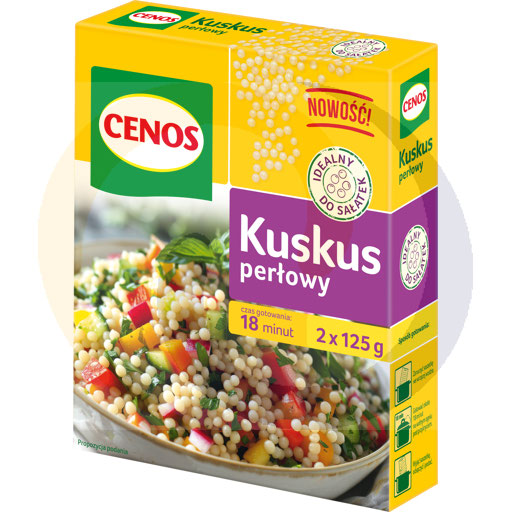 Parelcouscous 2*125g/12st Cenos