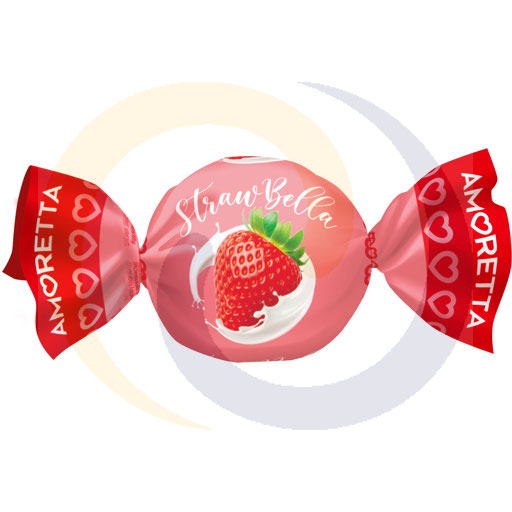 Amoretta Strawbella snoepballen 1,0 kg / 6 stuks Mieszko