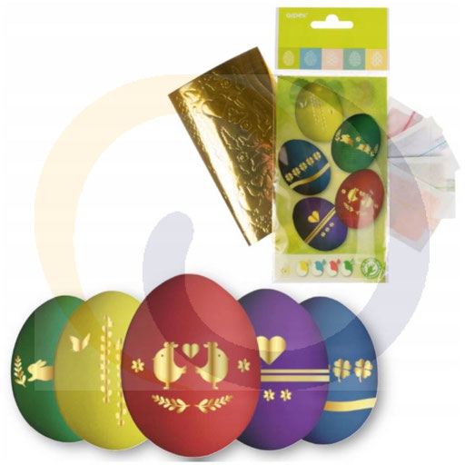 Paasei versier set, 5 kleuren, 20 stuks.