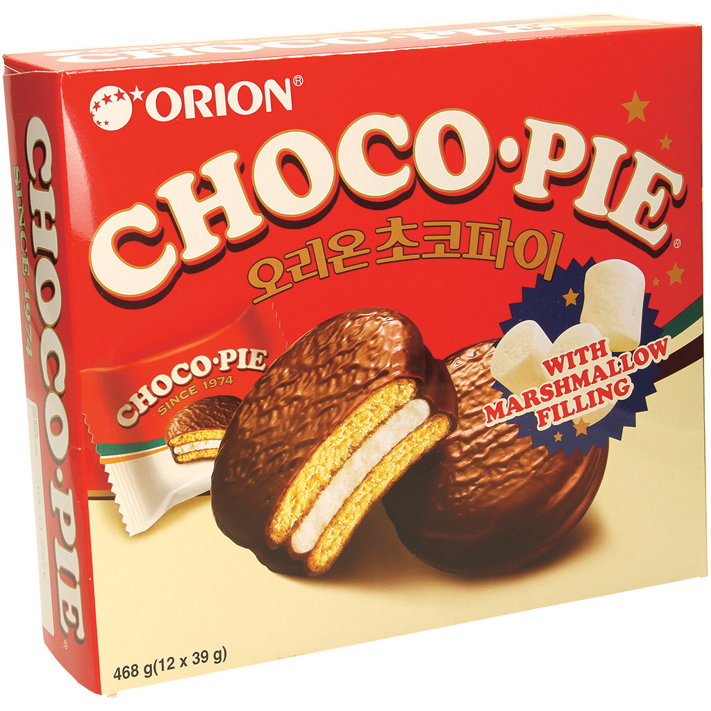 "CHOCO PIE" Koekjes met cacaoglazuur en marshmallowvulling, 12x39g