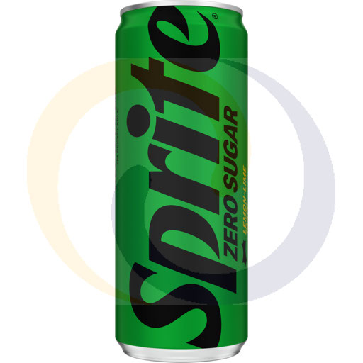 Koolzuurhoudende drank. Sprite Zero blik 0,33l/24 stuks. DRS Coca-Cola
