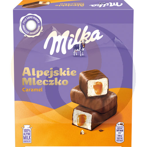 Alpenmelk Milka karamel 350g/8st Mondelez