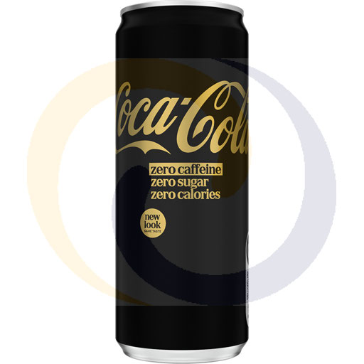 Koolzuurhoudende drank. Coca-Cola Zero Zero blik 0,33l/24DRS Coca-Cola