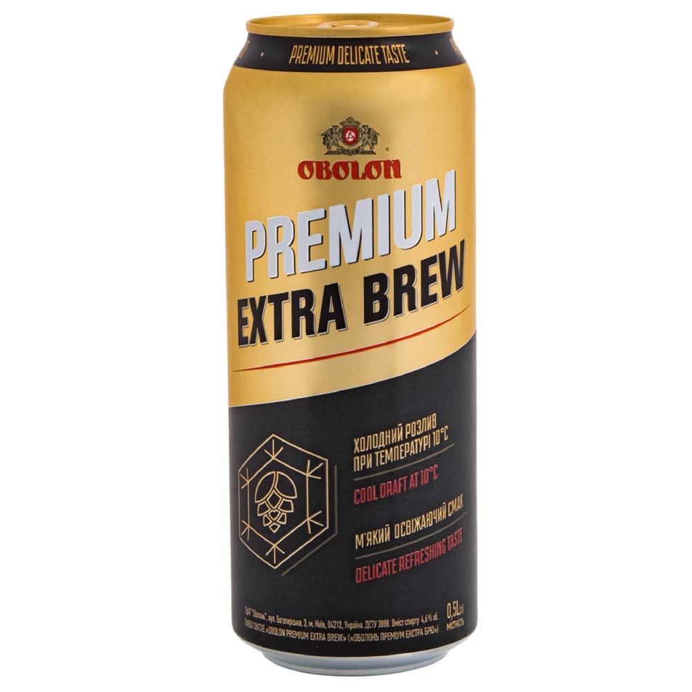 "Obolon Premium Extra Brew" Пиво 4,6 % алк.