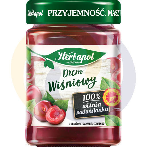 Herbapol Verminderde Suiker Kersenjam 280 g