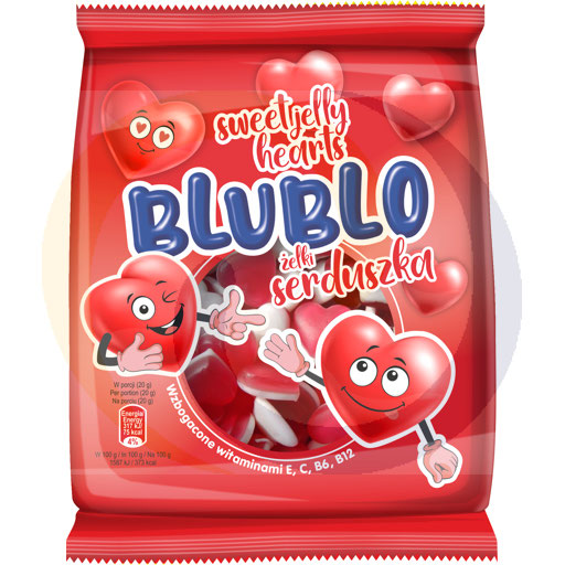Blublo Hearts jelly beans 80g Eurobrand