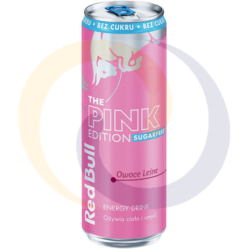 Энергетический напиток Pink лесные ягоды банка 0,25л / 12 шт DRS Red Bull