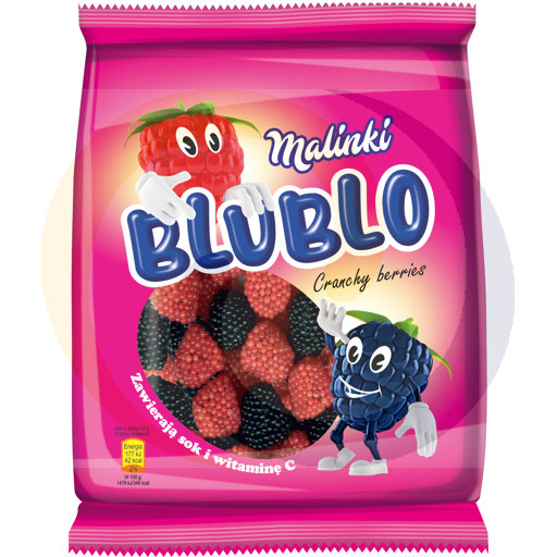 Жевательные конфеты с малиновым вкусом Blublo 80г/20шт Eurobrand