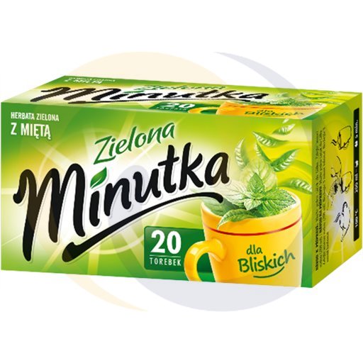Минутка Зеленый чай с мятой 28 г (20 x 1.4 г)