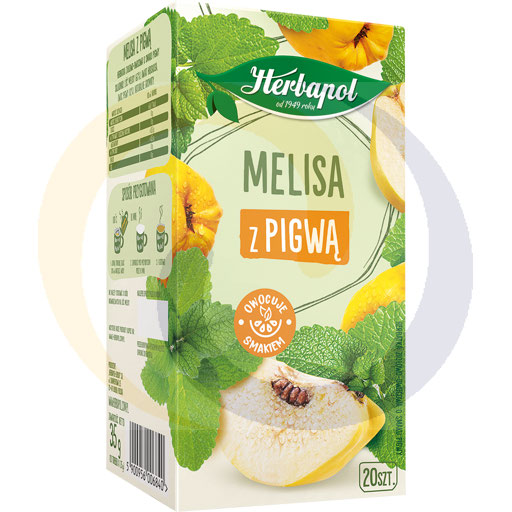 Herbapol Citroenmelisse met Kweepeer Kruidenfruitthee 35 g (20 x 1,75 g)