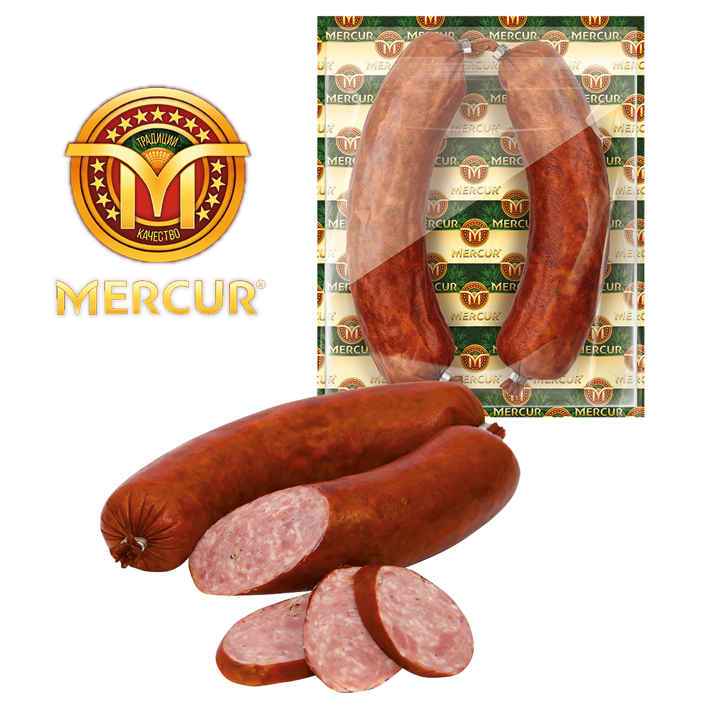 Krakauer pikant Mercur "Kolbasa Otbornaja", gerookt