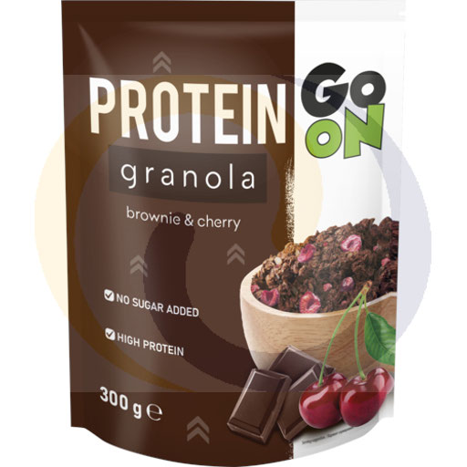 Гранола хлопья Go On Prote. коричневая вишня 300г/8шт Sante