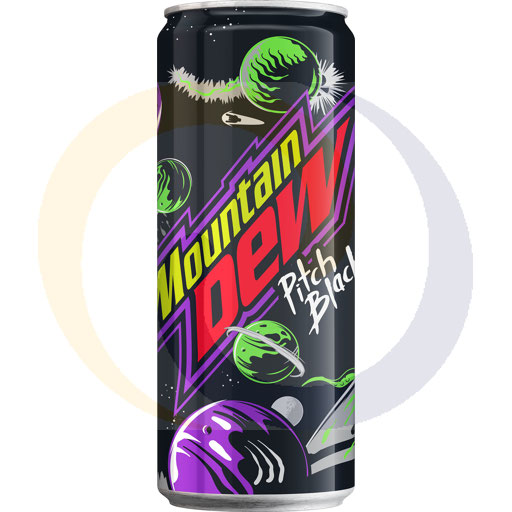 Газированный напиток. Mountain Dew Pitch Black 0,33л/24шт Pepsi