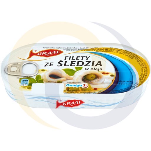 GRAAL Haringfilets in Olie 170 g