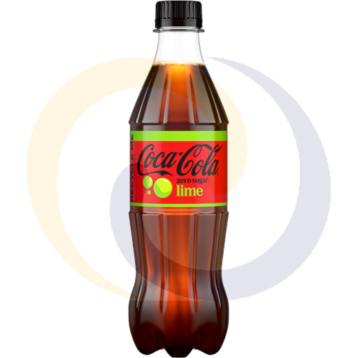 Koolzuurhoudende drank. Coca-Cola Zero LiME pet 0,5l/12 DRS Coca-Cola