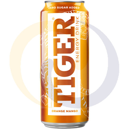 Энергетический напиток Tiger Ora. Без сахара, в банке. 0,5л/12 Maspex