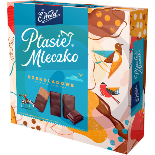 E. Wedel Ptasie mleczko Chocolade Marshmallow in Donkere Chocolade 340 g