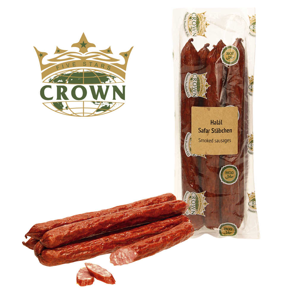 RundWorstjes Halal "Safar Stäbchen" op Krakause wijze gerook