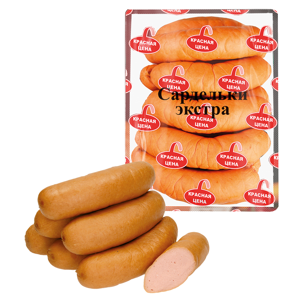 Bockworstjes "Sardelki Extra" met drinkwater, gerookt