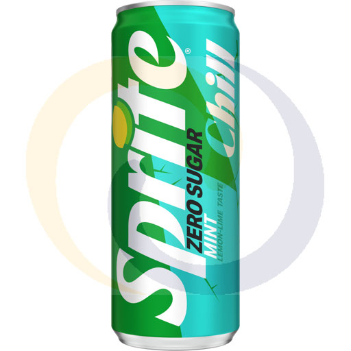 Koolzuurhoudende drank. Sprite Zero Chill blik 0,33l/24 DRS Coca-Cola