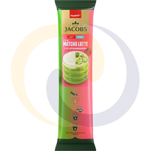 Cappuccino Matcha Latte aardbei 14,5g*8st/5d Jacobs