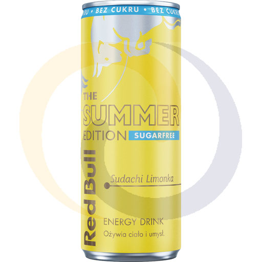Energiedrank Sudachi Limoen 250ml/24 blikjes DRS Red Bull